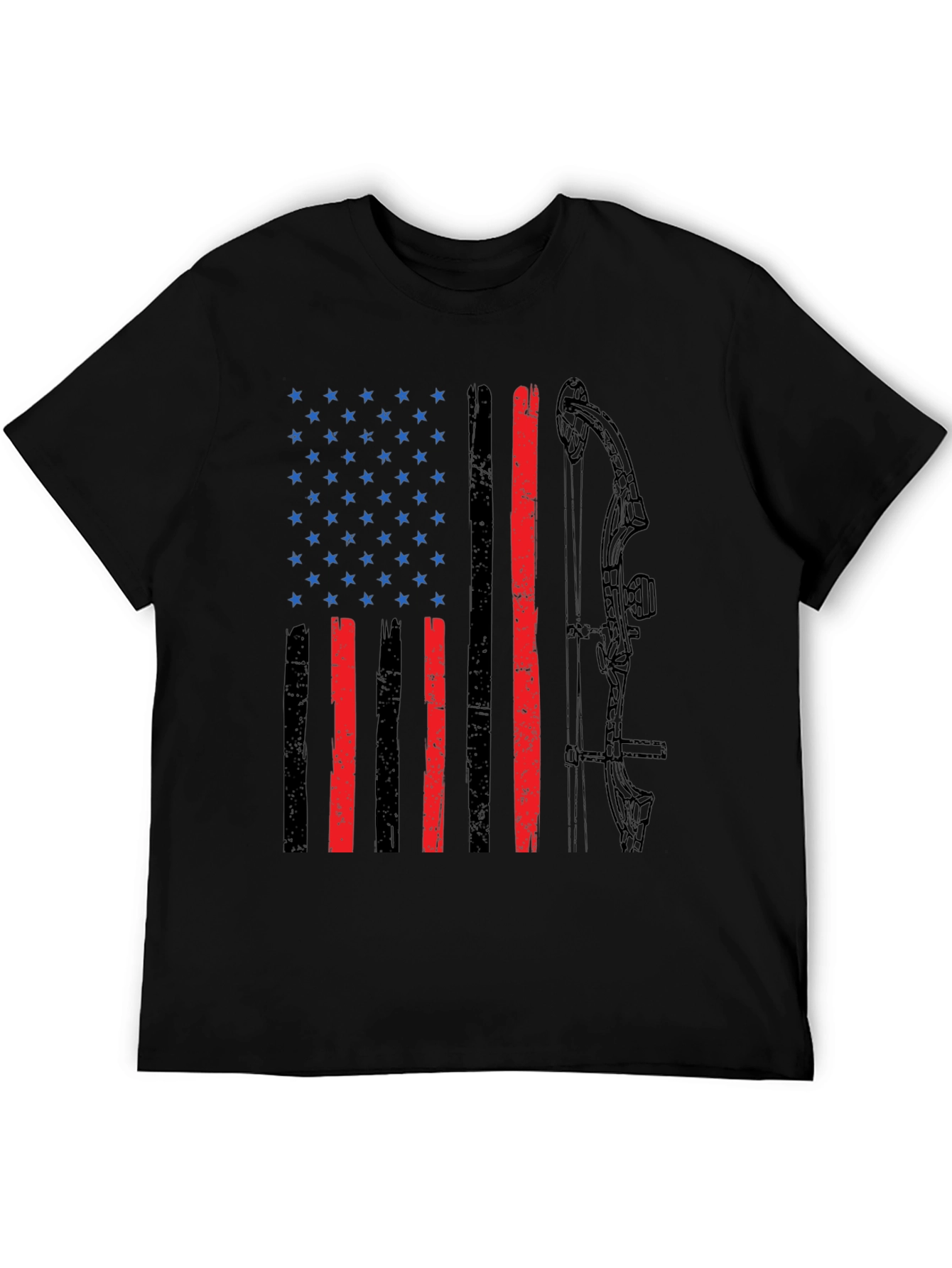 American Flag Bow Hunting T-Shirt