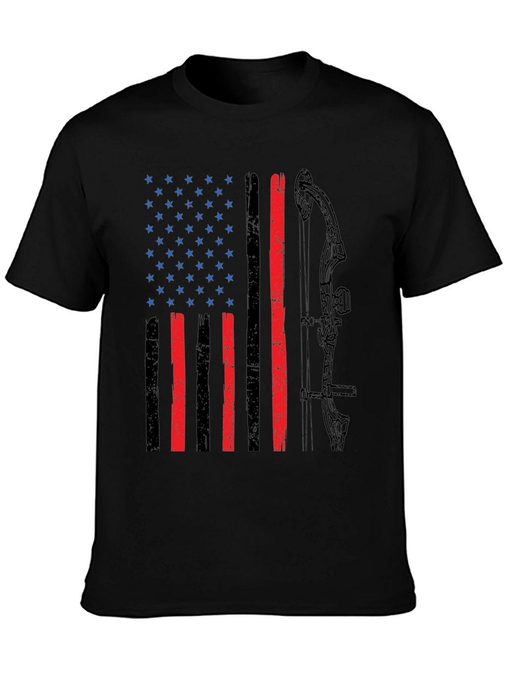 American Flag Bow Hunting T-Shirt