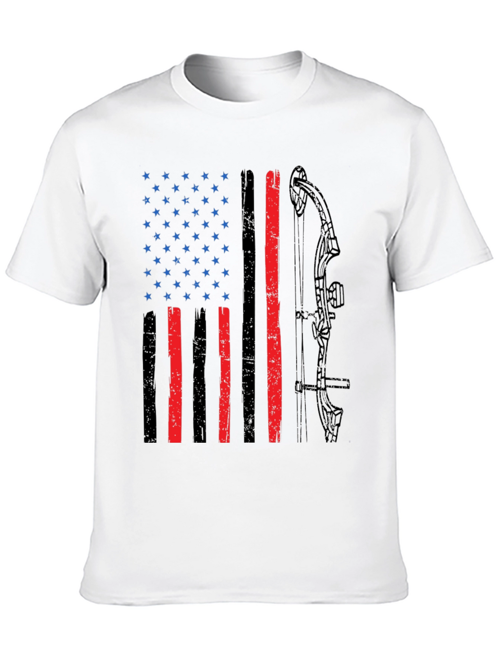 American Flag Bow Hunting T-Shirt