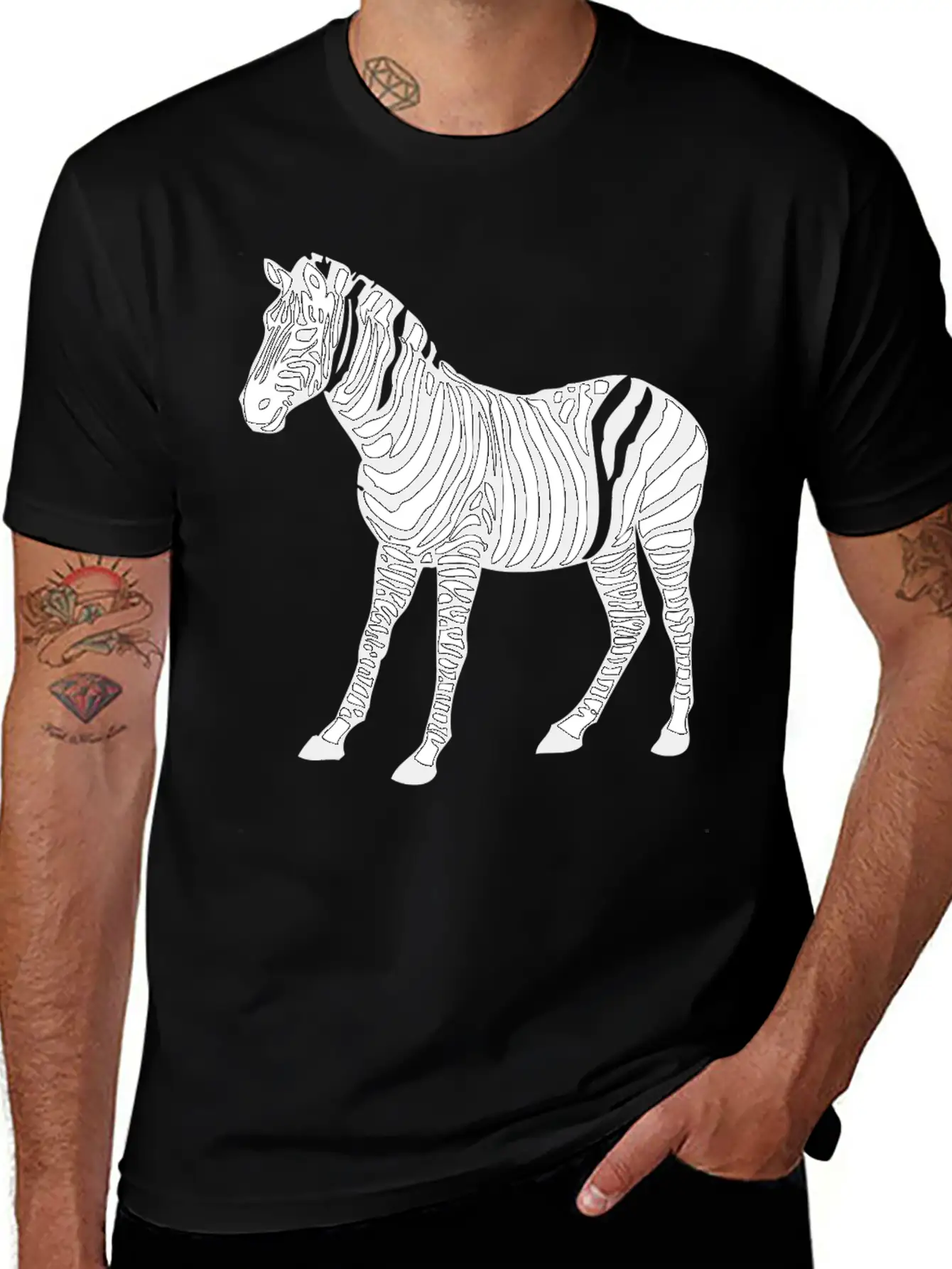 Zebra Horse Safari Serengeti Africa Afrika Pferd37 Breathable Graphic T-Shirt – Perfect For Casual Days