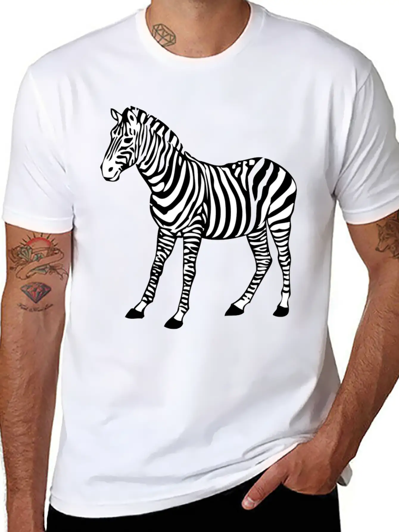 Zebra Horse Safari Serengeti Africa Afrika Pferd37 Breathable Graphic T-Shirt – Perfect For Casual Days