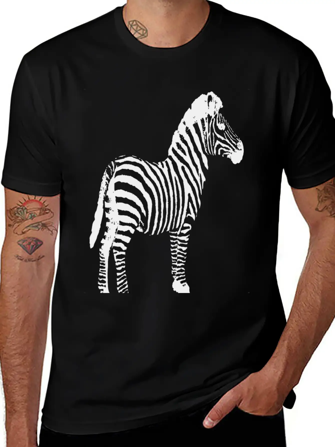 ZEBRA Pop Art Stylish Everyday T-Shirt – Unisex Basic Cotton Tee