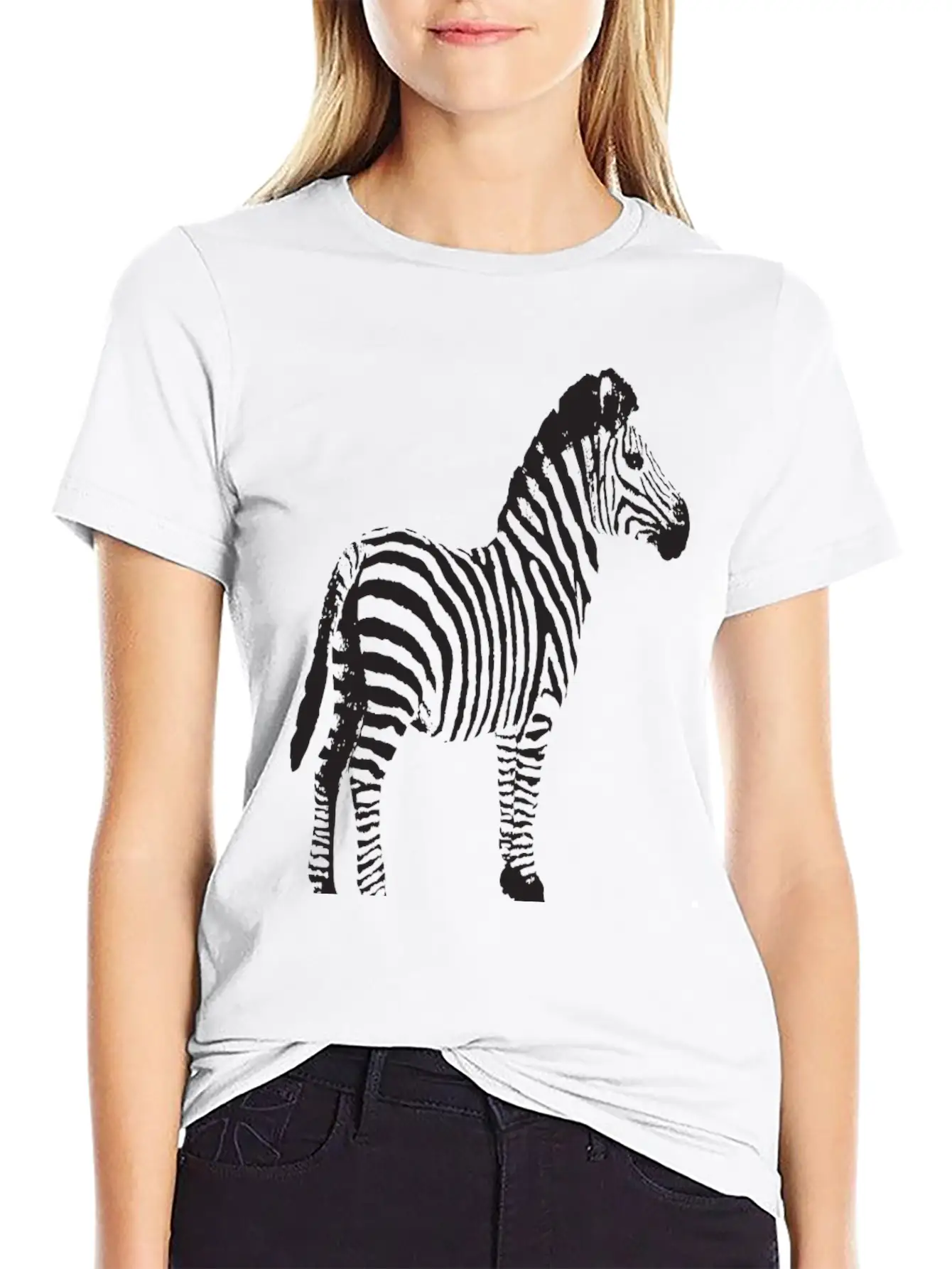 ZEBRA Pop Art Stylish Everyday T-Shirt – Unisex Basic Cotton Tee