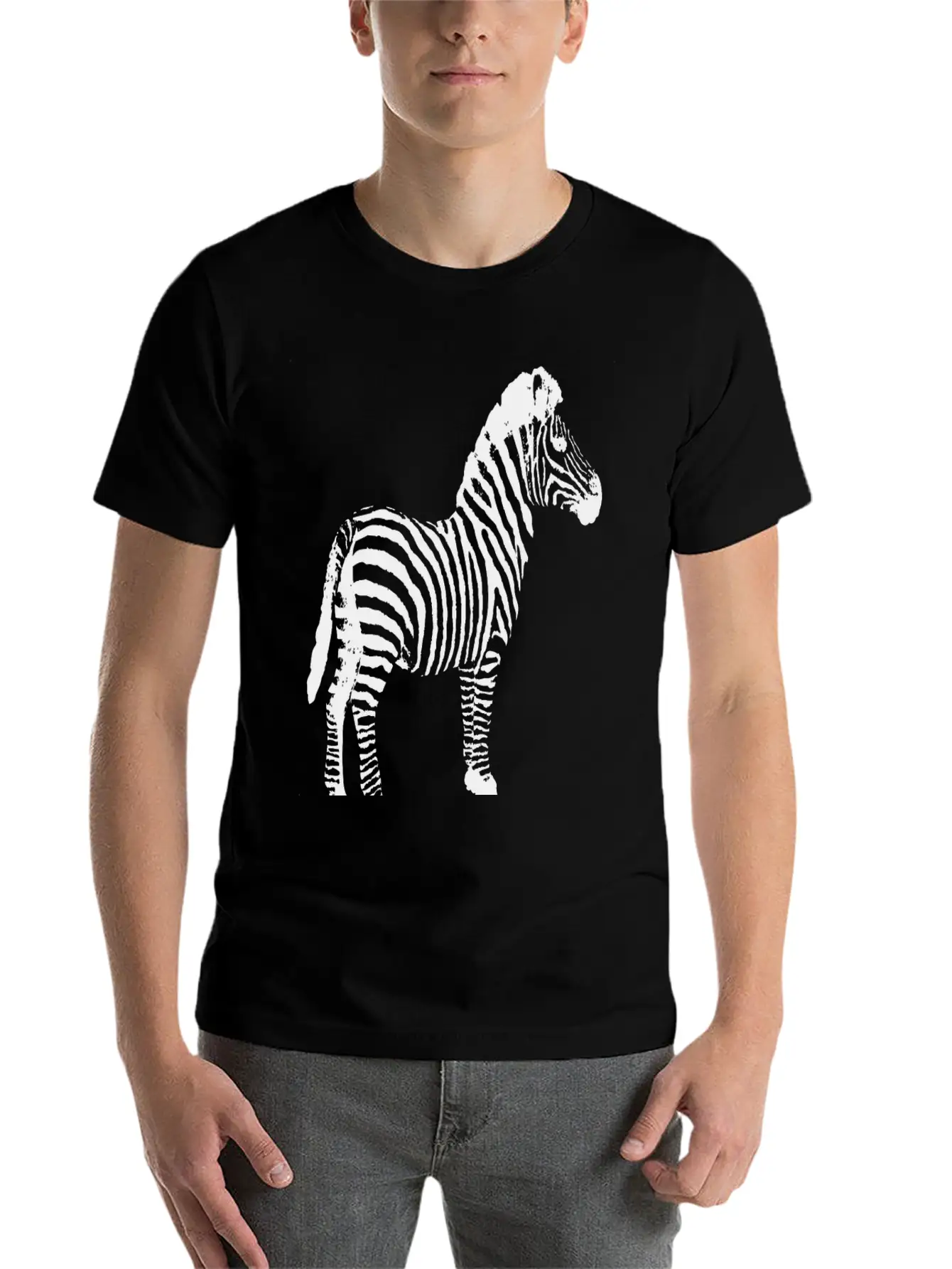 ZEBRA Pop Art Stylish Everyday T-Shirt – Unisex Basic Cotton Tee
