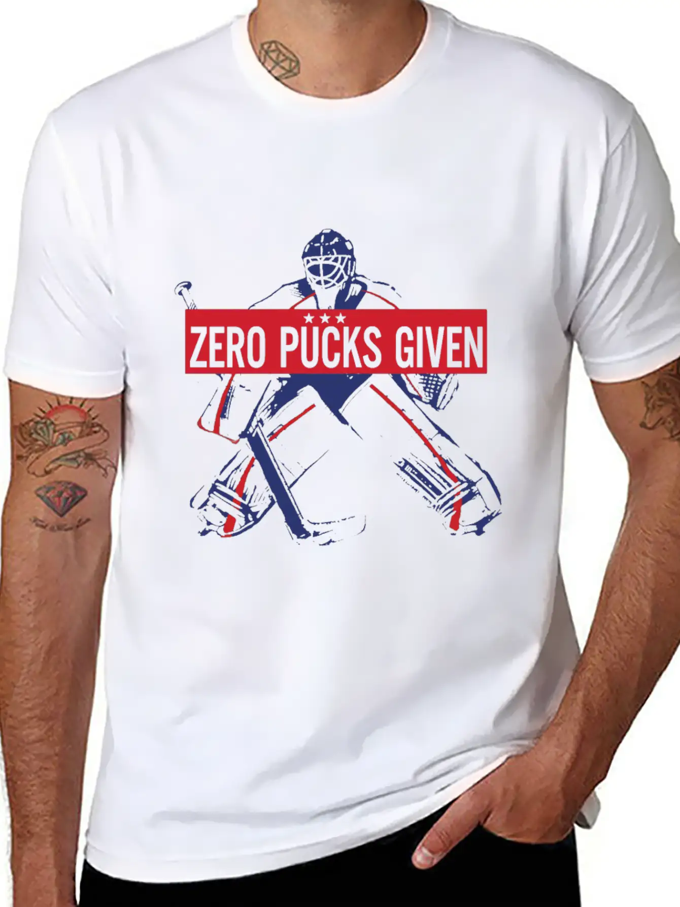 Zero Pucks Given Hockey Goali Hockey Gift Most Sol Timeless Short Sleeve Tee – Comfy And Minimalist Design