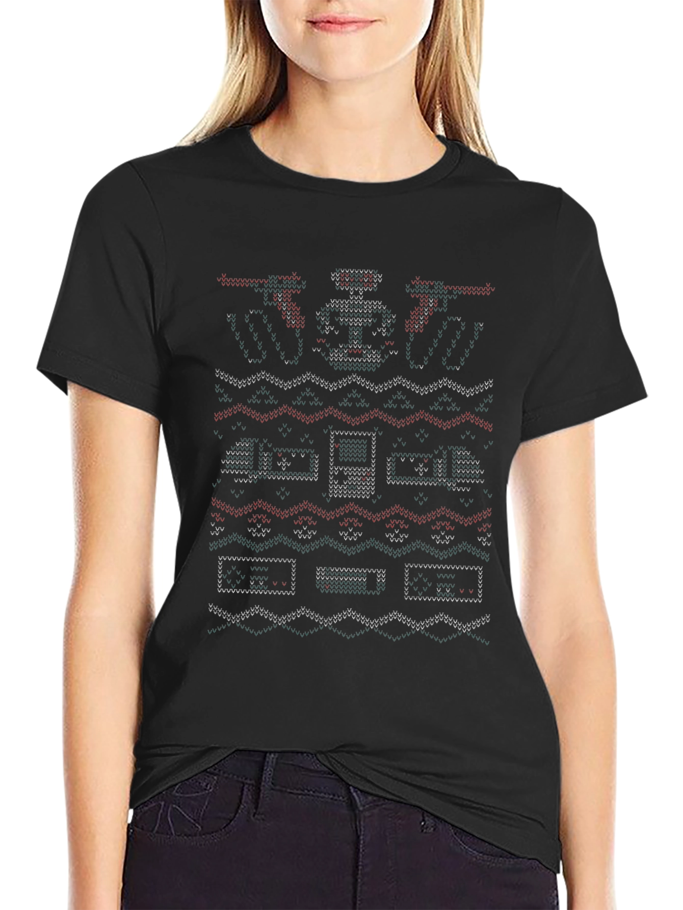 Retro Game Ugly Christmas Sweater T-Shirt