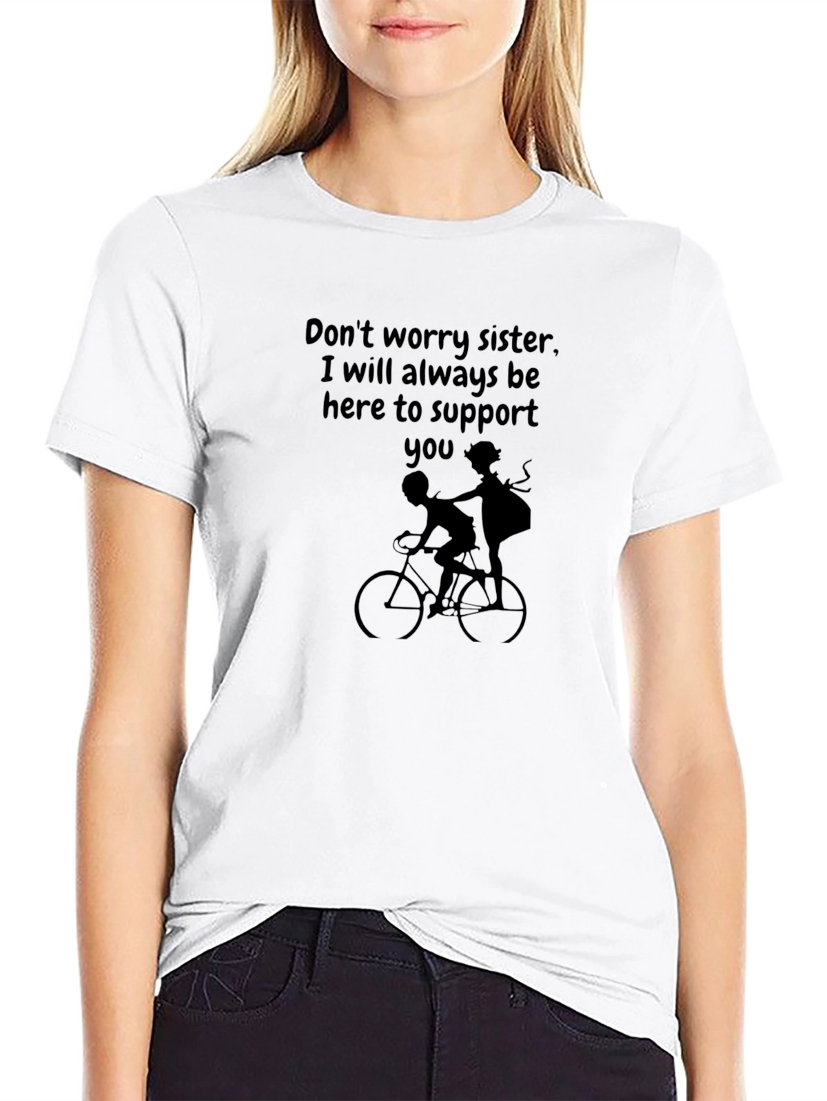Sister Support Graphic Tee - Always Here For You