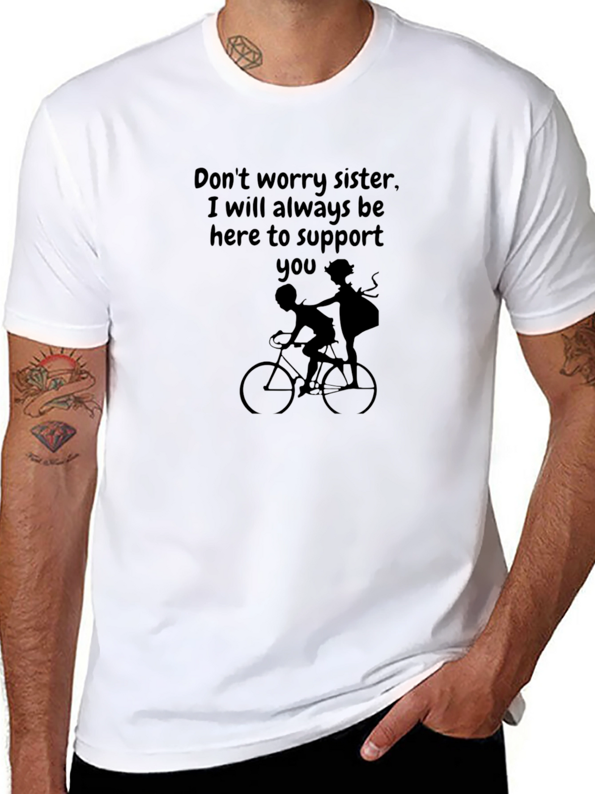 Sister Support Graphic Tee - Always Here For You