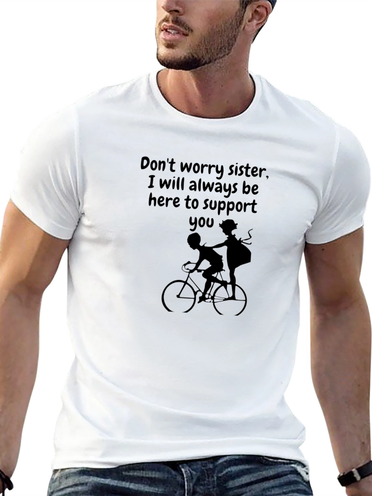 Sister Support Graphic Tee - Always Here For You