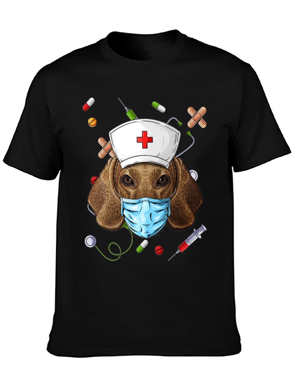 Dog Nurse T-Shirt | Funny Animal Graphic Tee