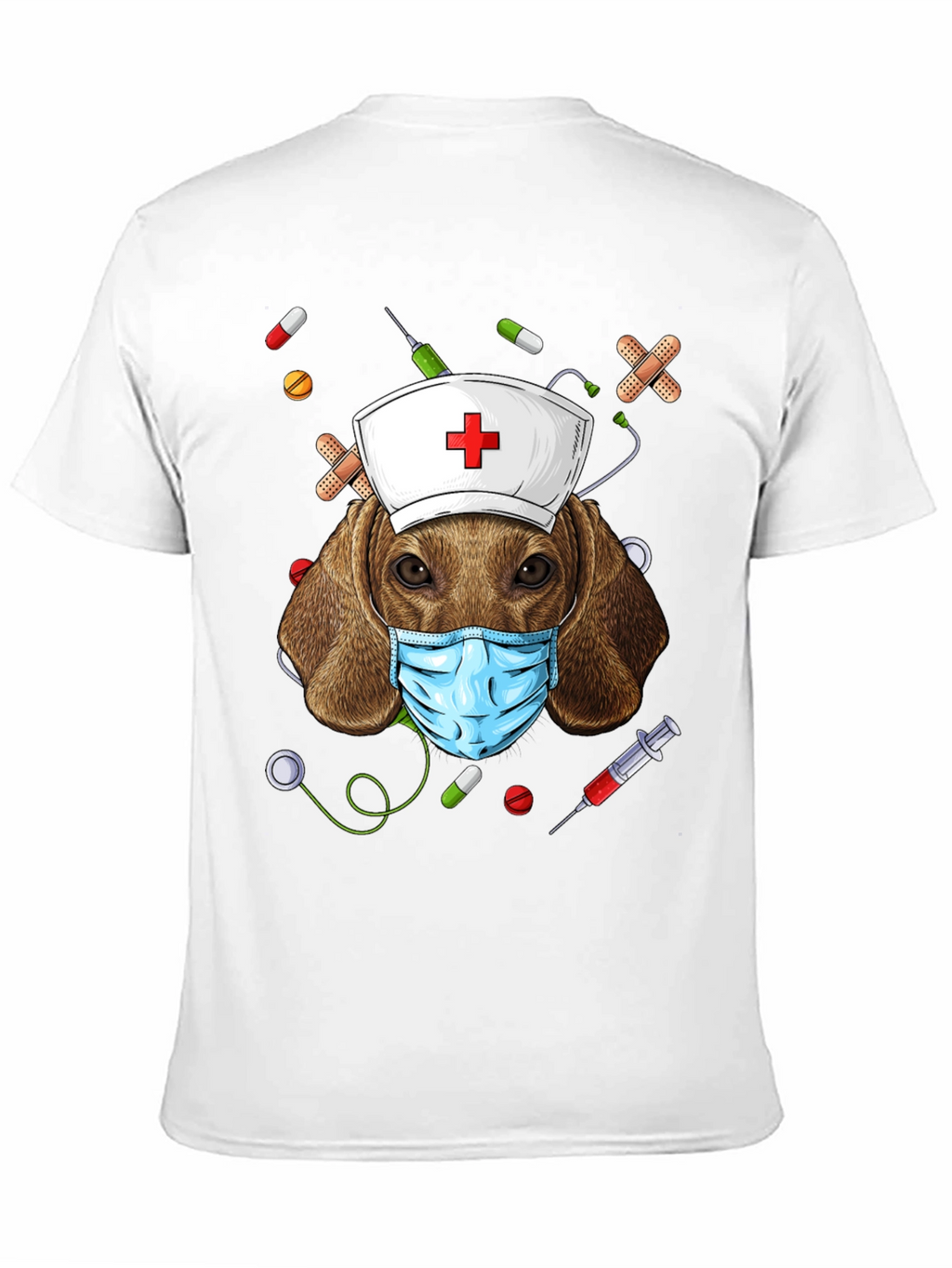 Dog Nurse T-Shirt | Funny Animal Graphic Tee