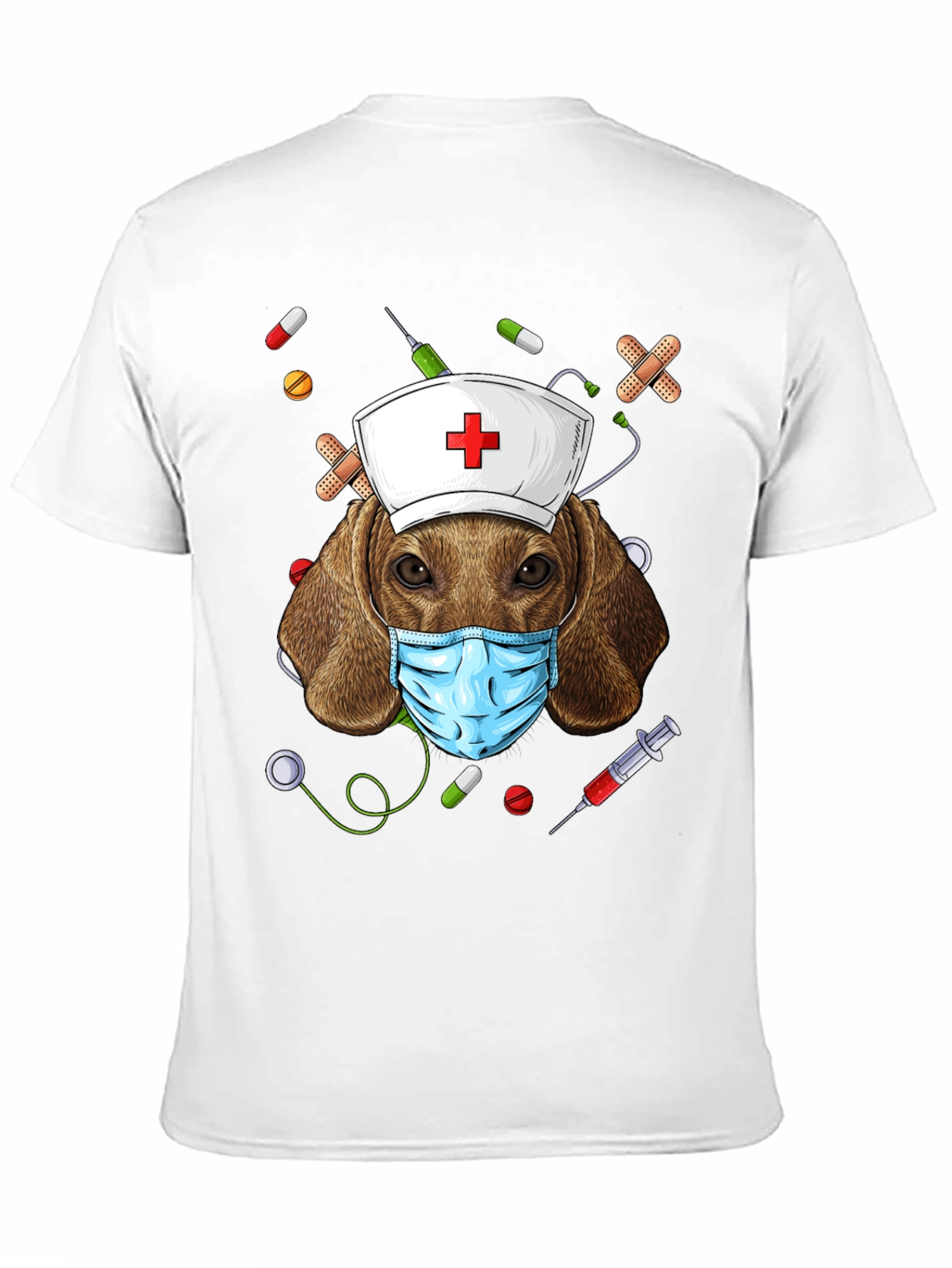 Dog Nurse T-Shirt | Funny Animal Graphic Tee
