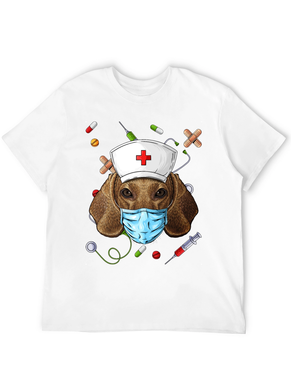 Dog Nurse T-Shirt | Funny Animal Graphic Tee