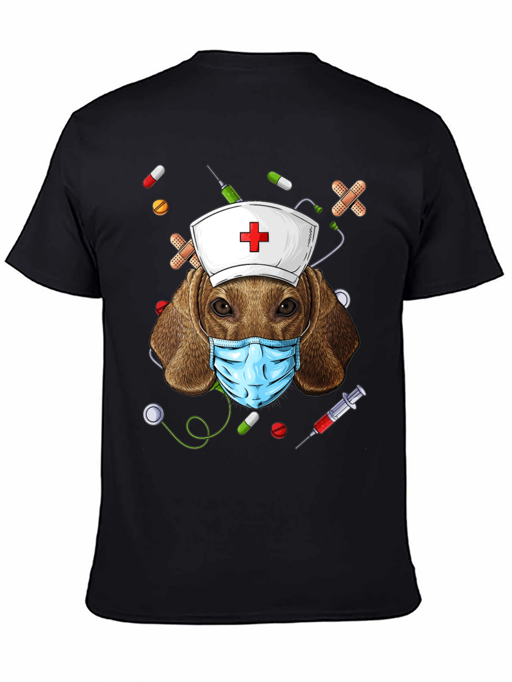 Dog Nurse T-Shirt | Funny Animal Graphic Tee