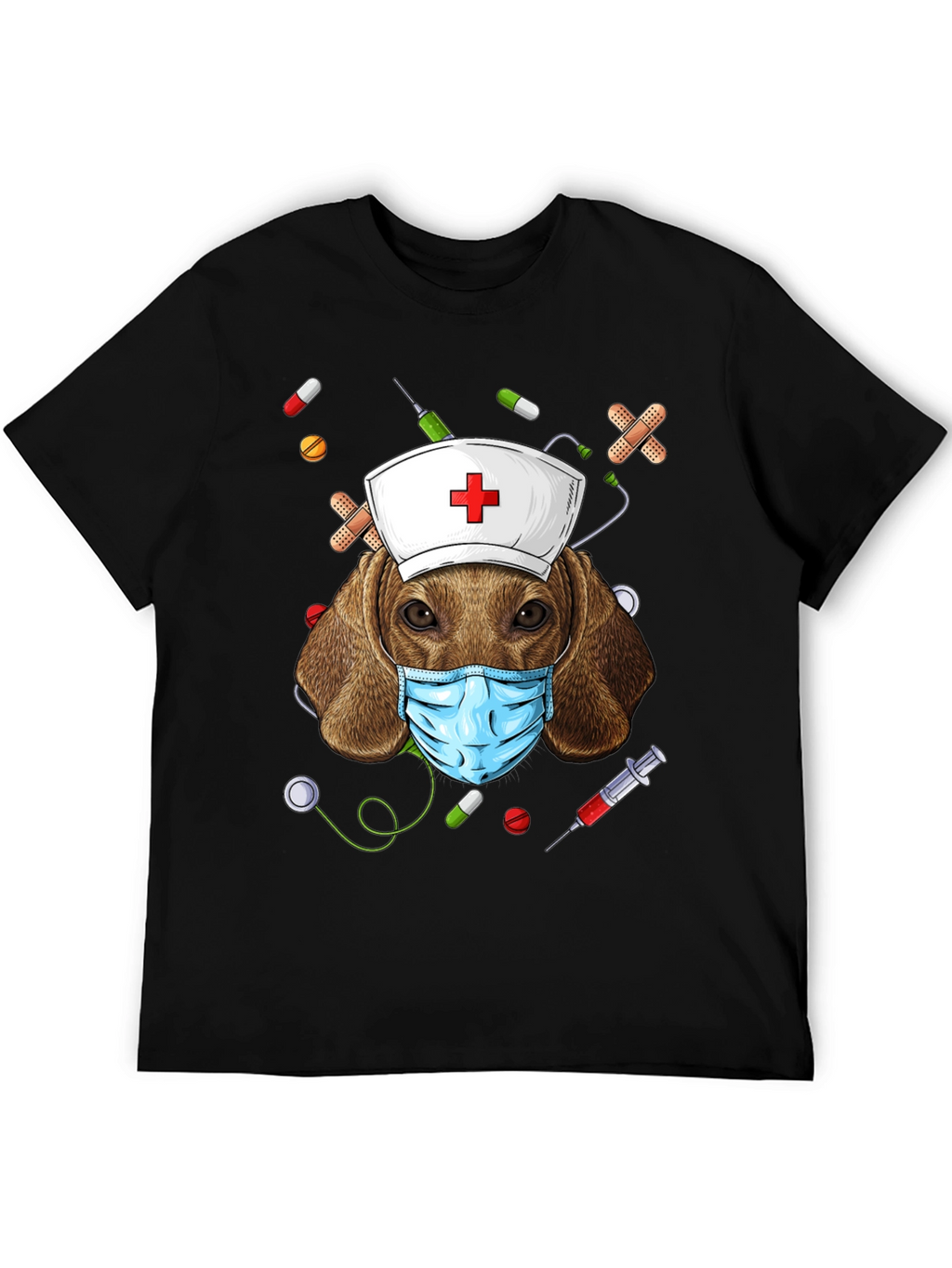 Dog Nurse T-Shirt | Funny Animal Graphic Tee