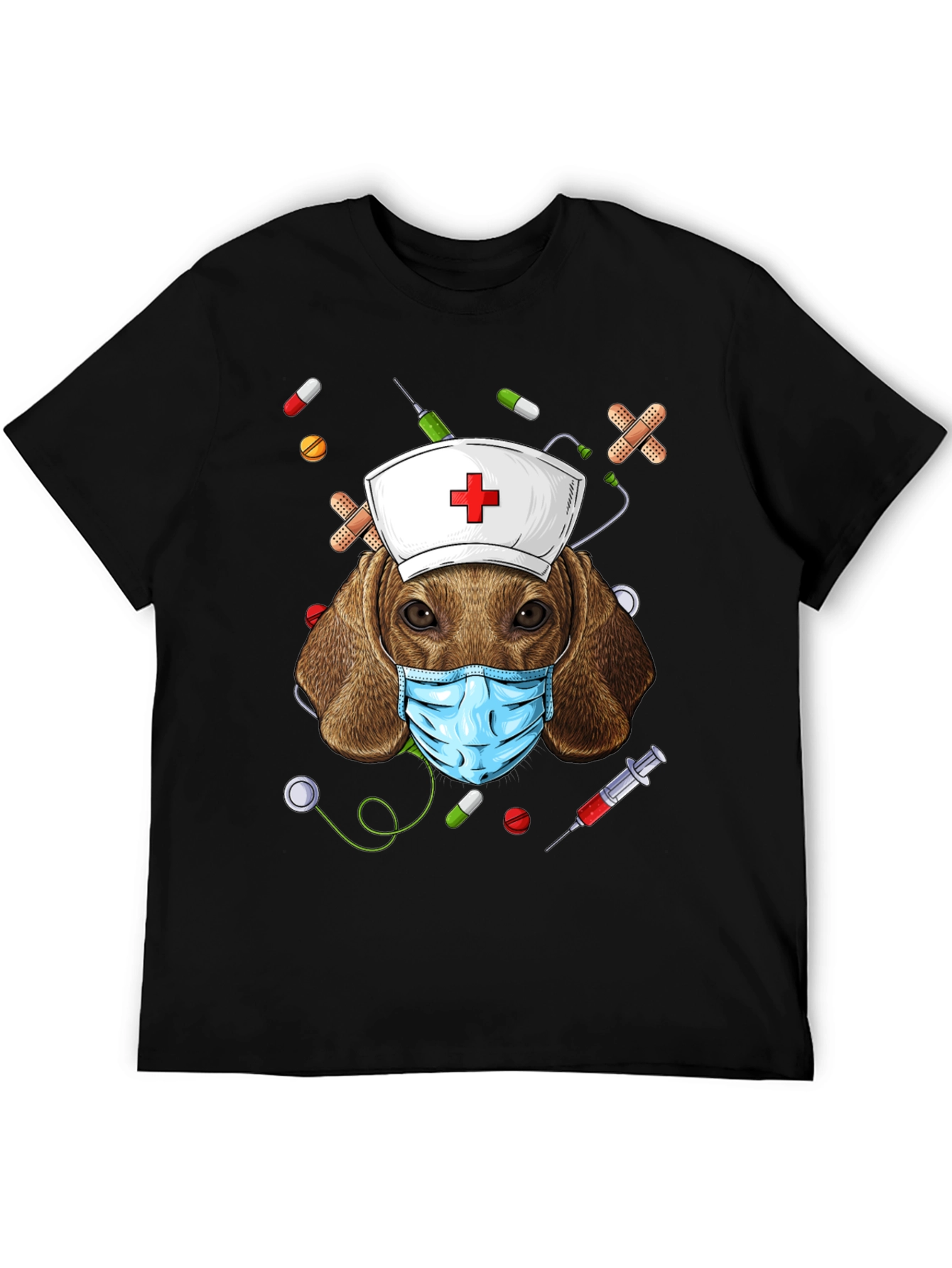 Dog Nurse T-Shirt | Funny Animal Graphic Tee