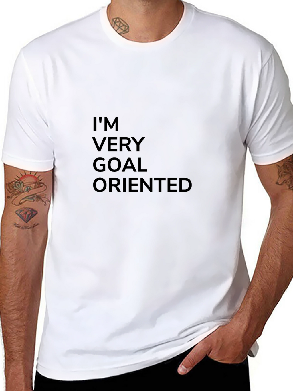 Goal Oriented Black T-Shirt