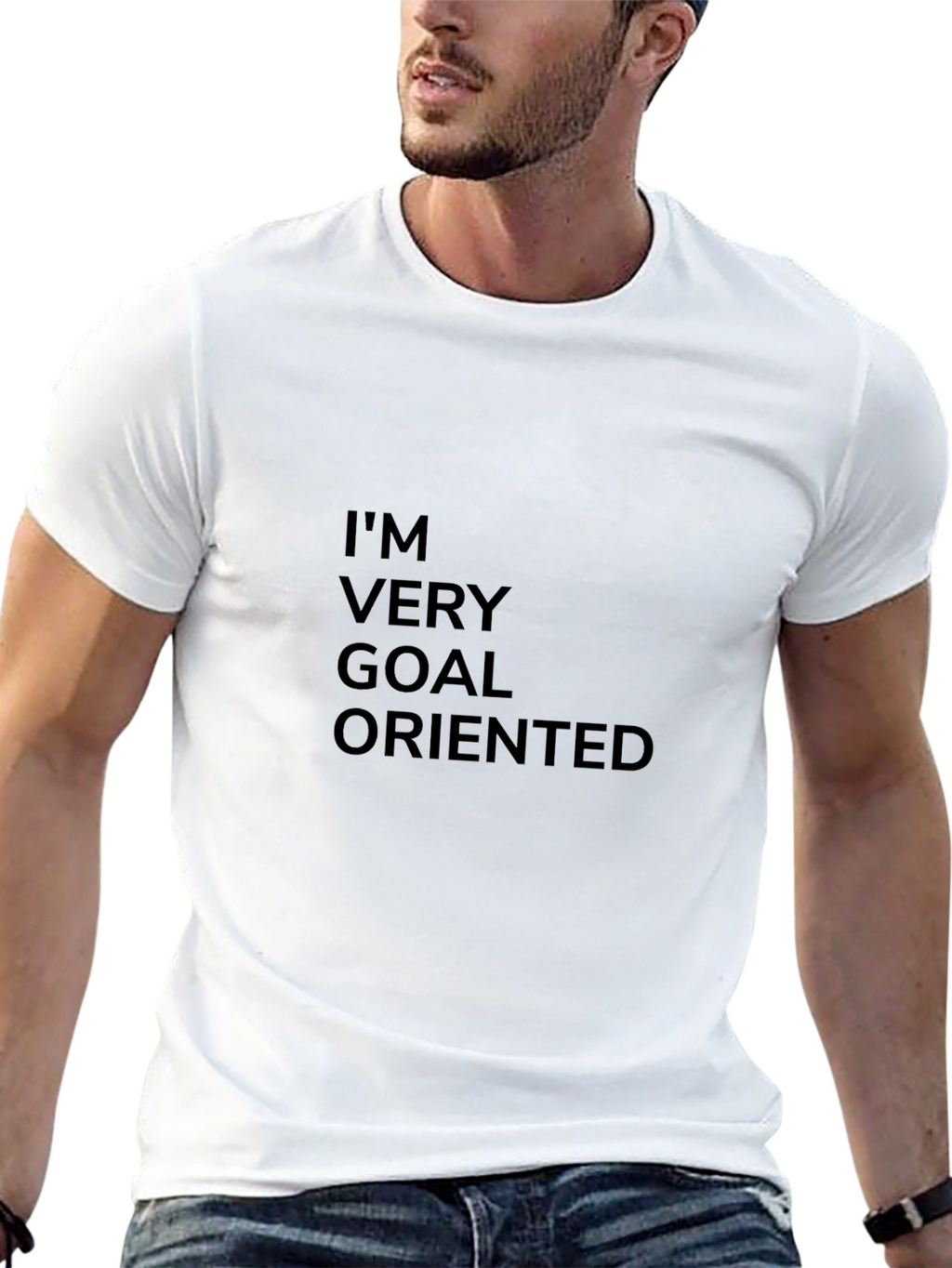 Goal Oriented Black T-Shirt