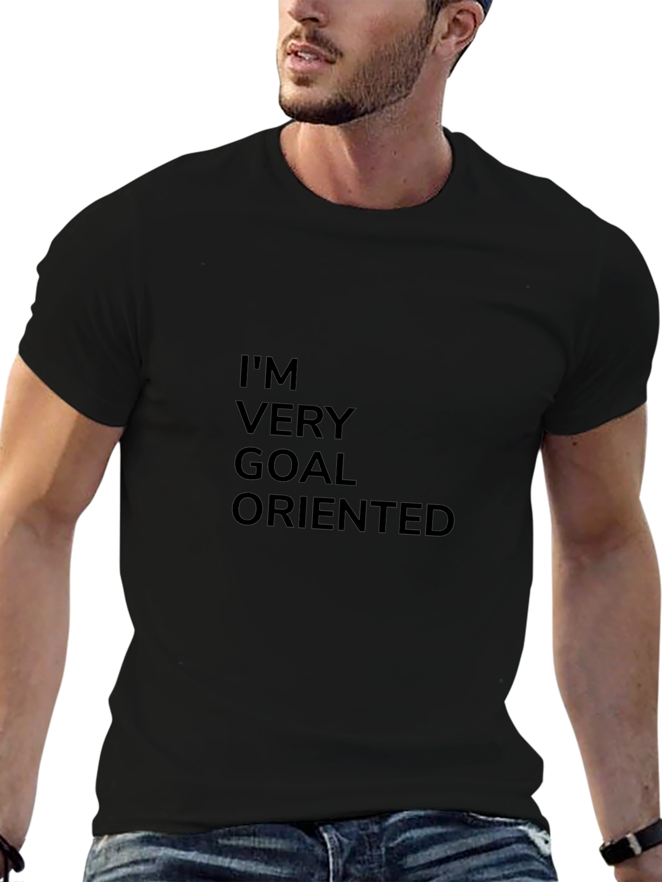 Goal Oriented Black T-Shirt