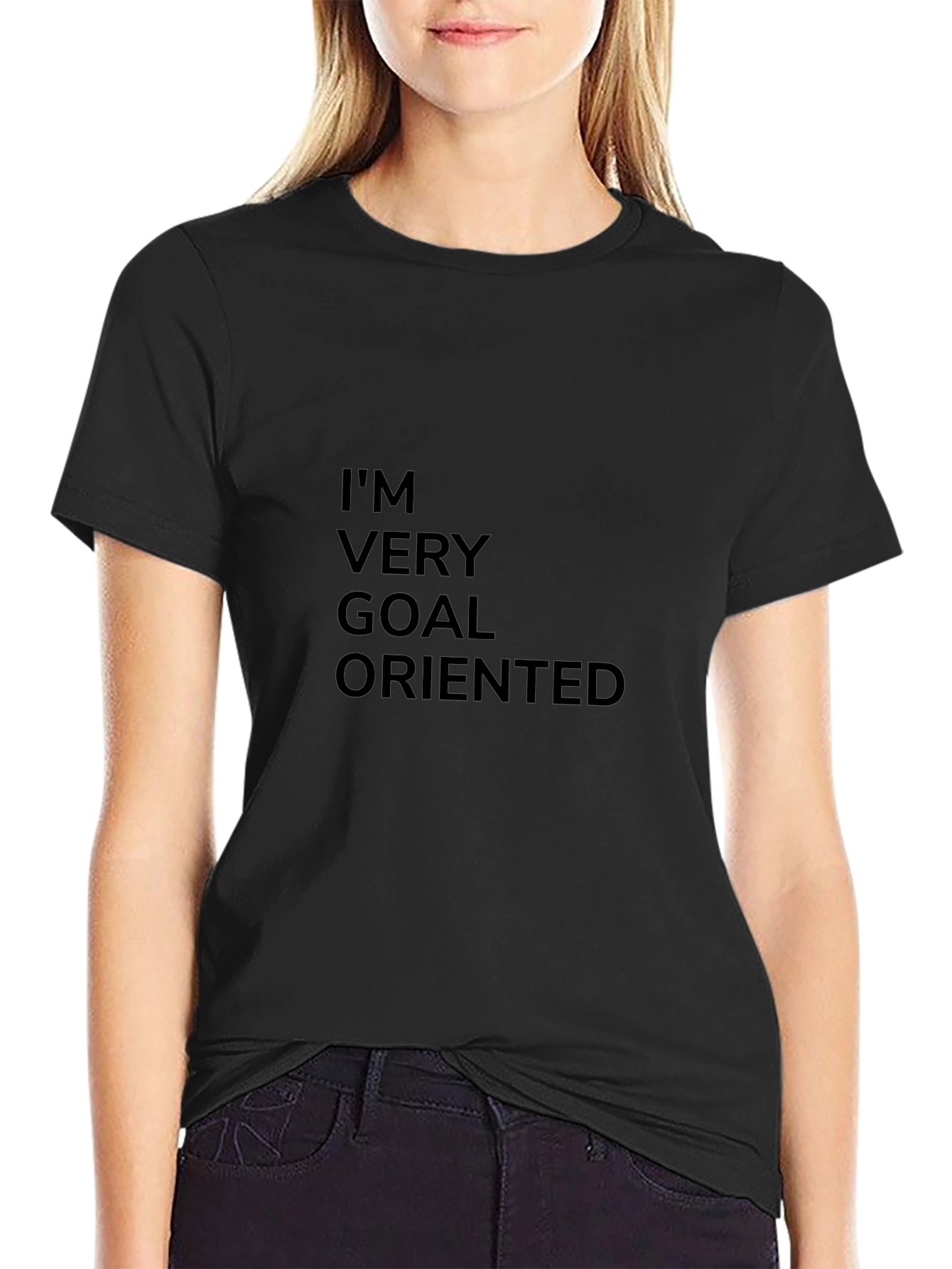 Goal Oriented Black T-Shirt