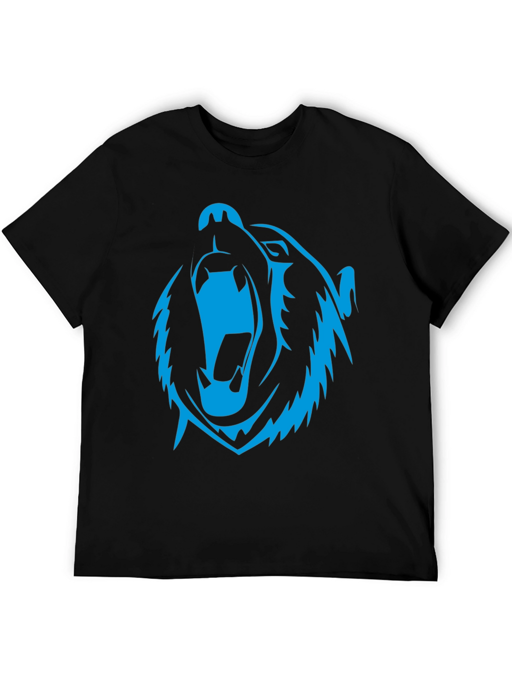 Roaring Bear Graphic Black T-Shirt