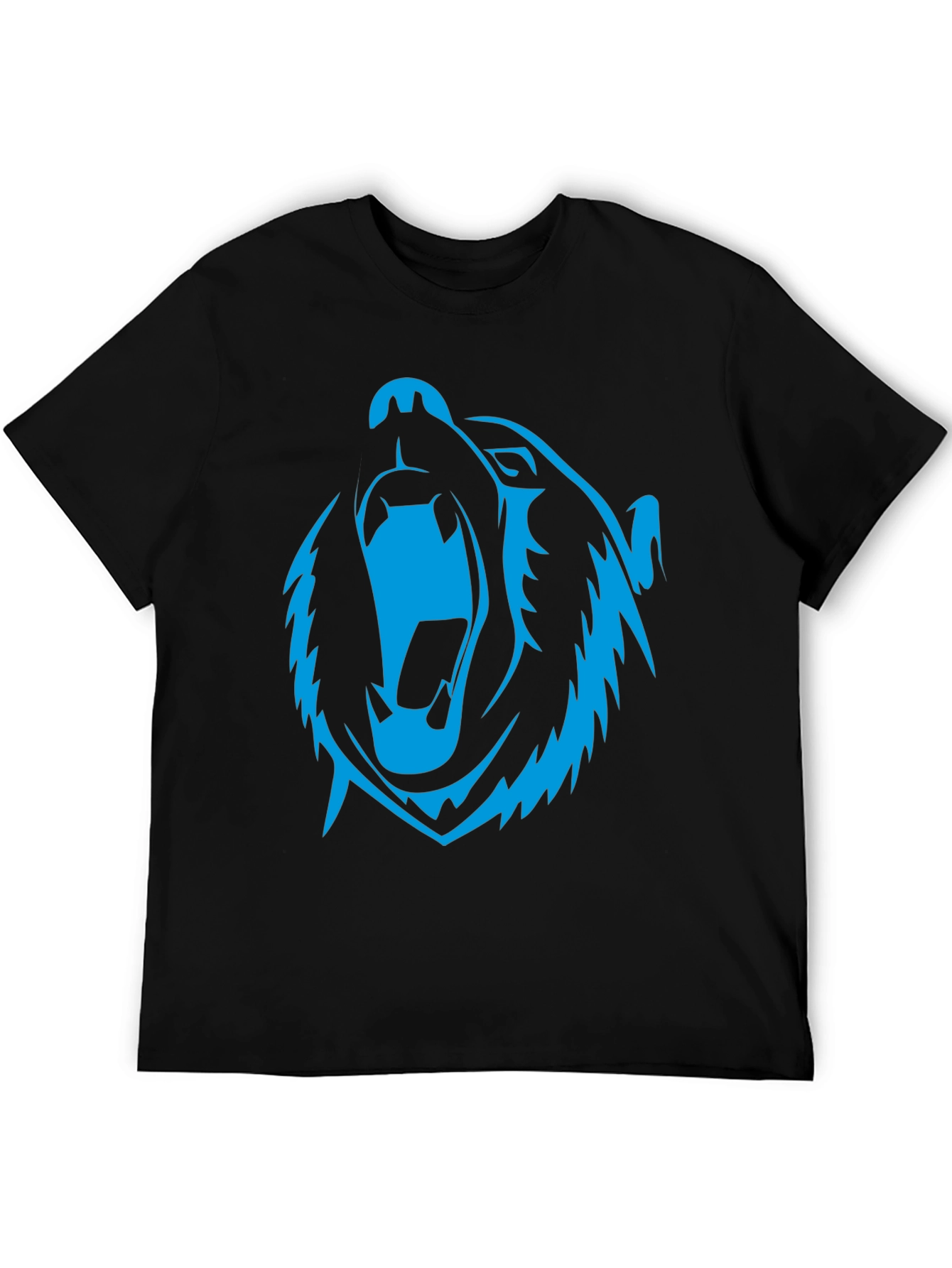 Roaring Bear Graphic Black T-Shirt