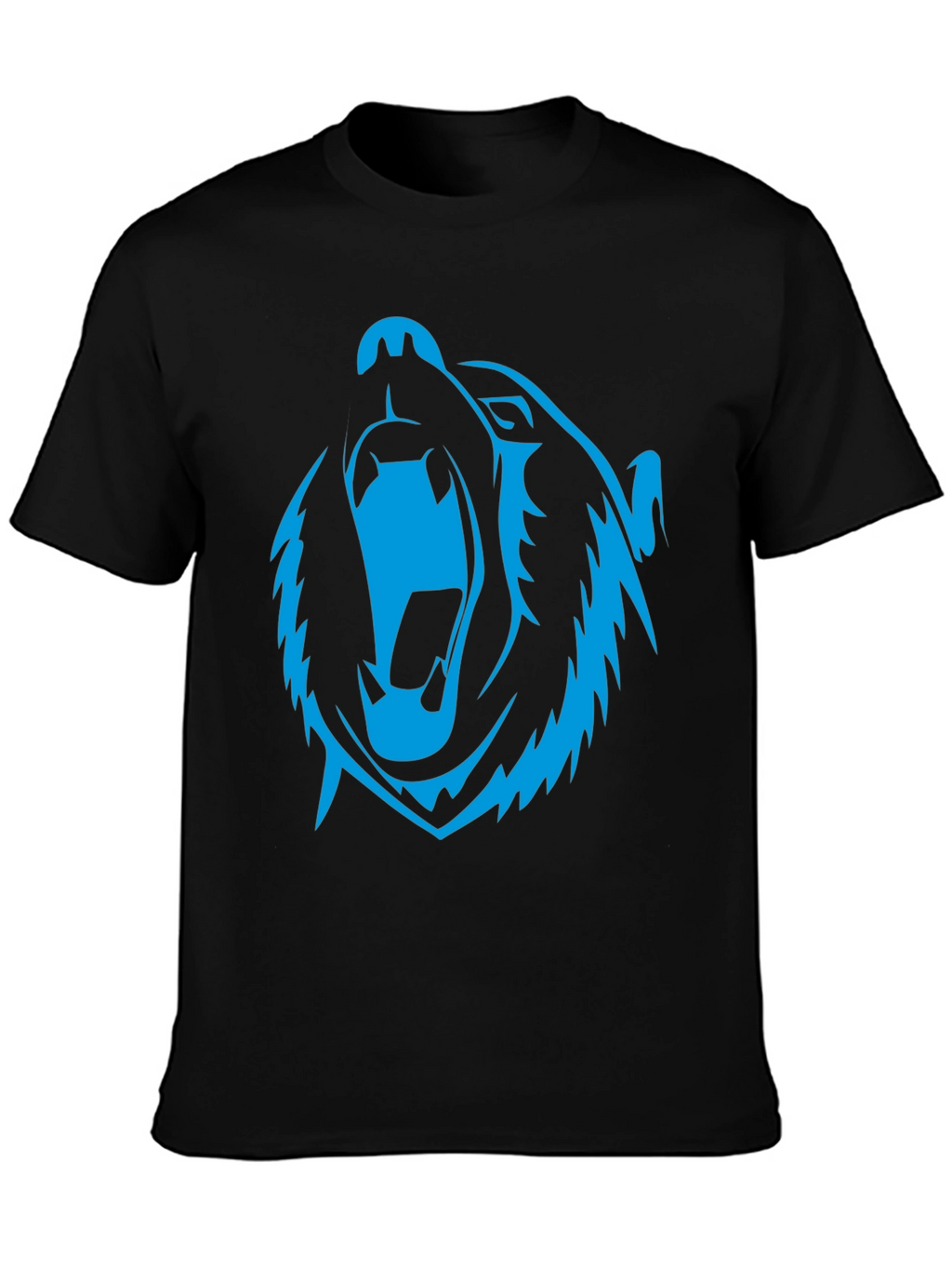 Roaring Bear Graphic Black T-Shirt