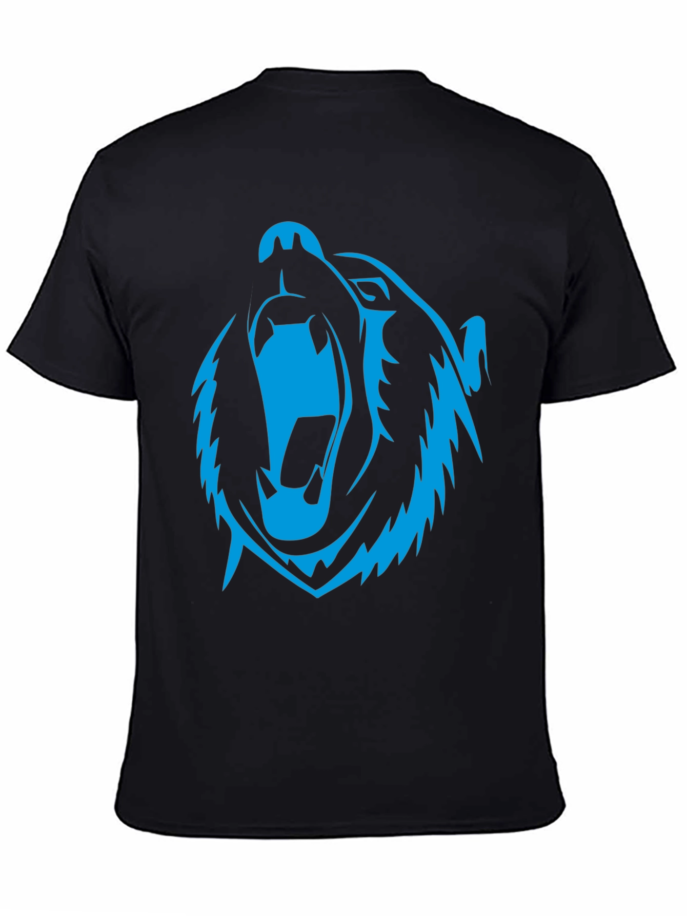 Roaring Bear Graphic Black T-Shirt