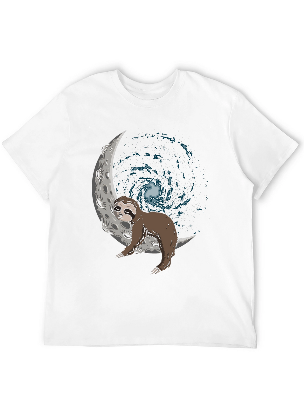 Sloth on Moon Galaxy T-Shirt