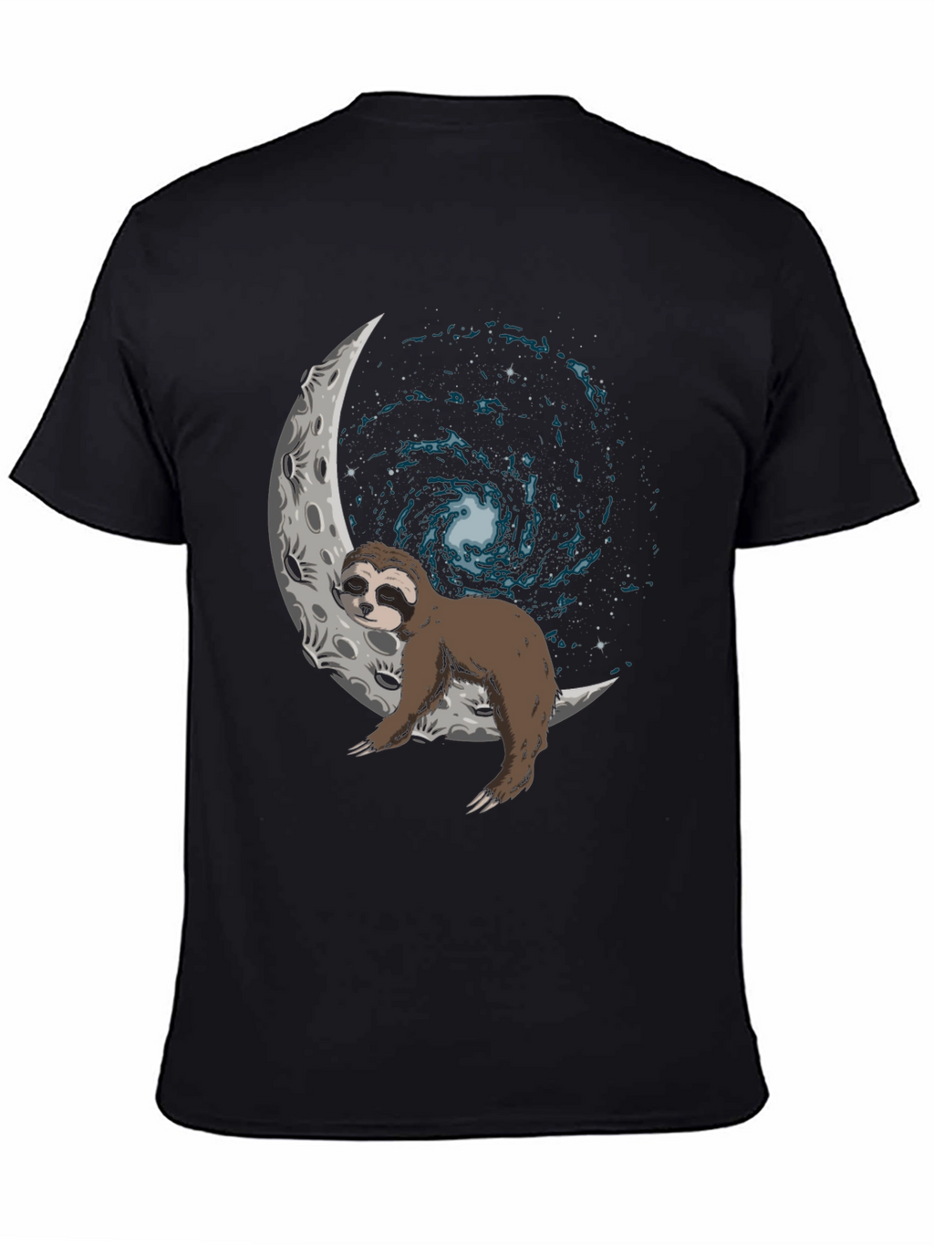 Sloth on Moon Galaxy T-Shirt
