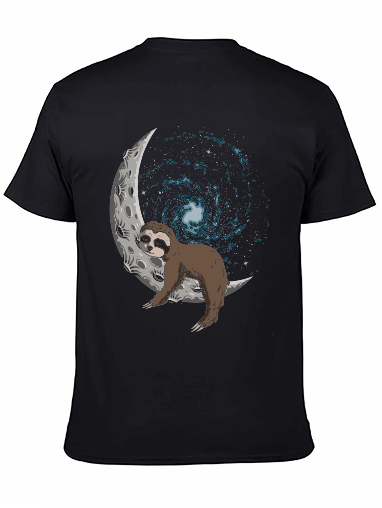 Sloth on Moon Galaxy T-Shirt