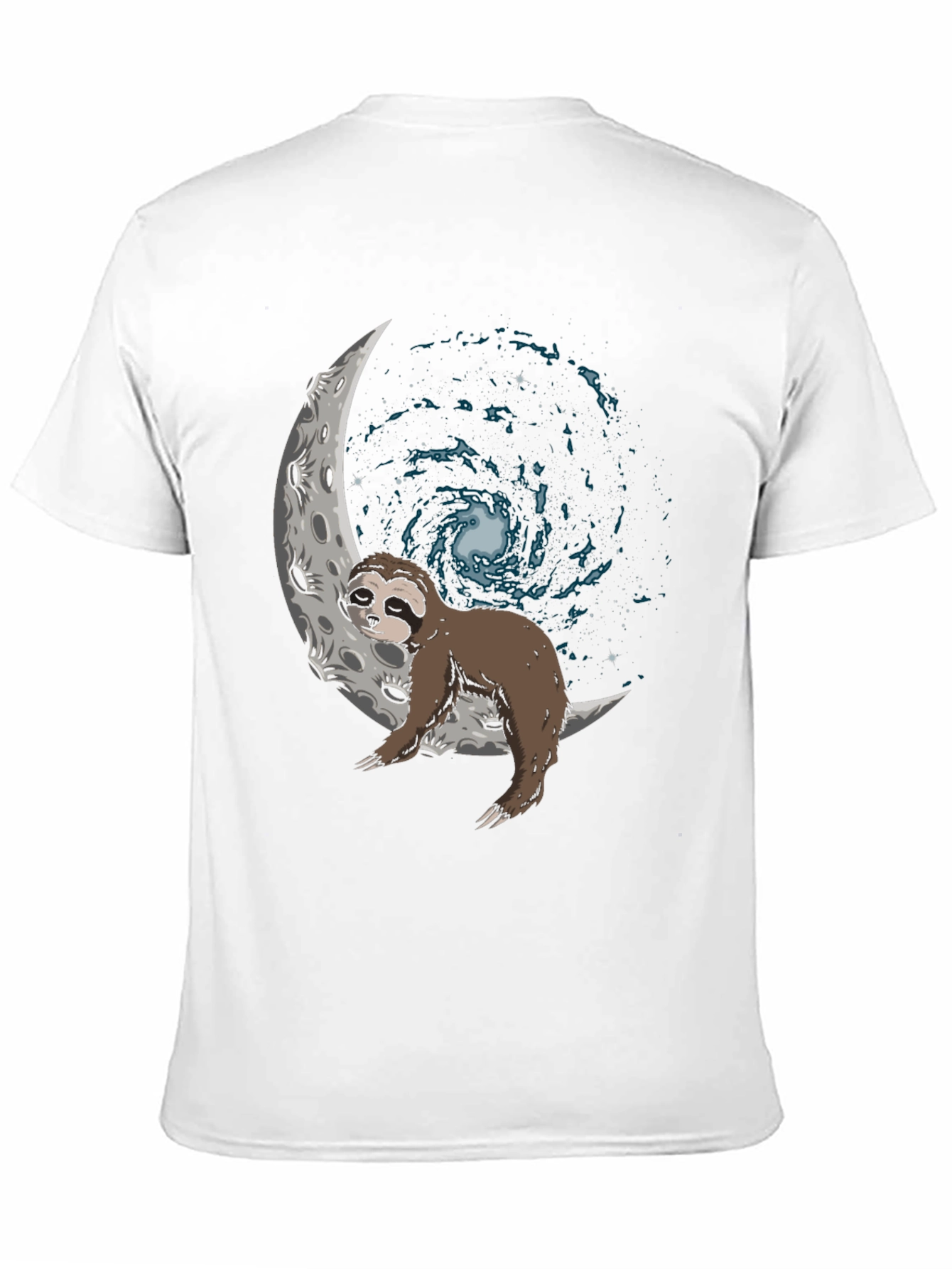 Sloth on Moon Galaxy T-Shirt