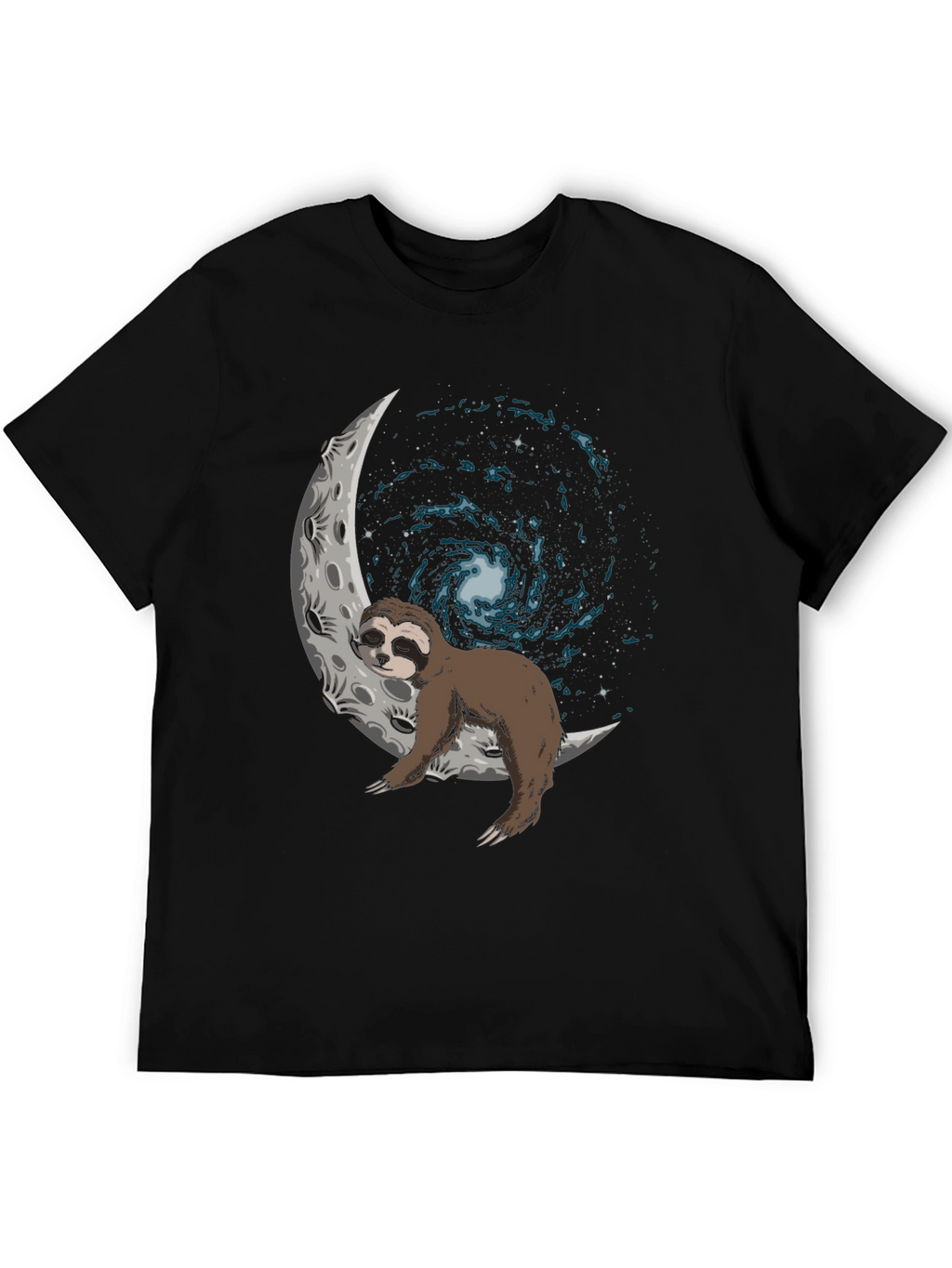 Sloth on Moon Galaxy T-Shirt