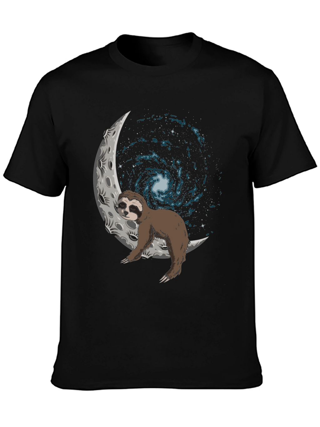 Sloth on Moon Galaxy T-Shirt