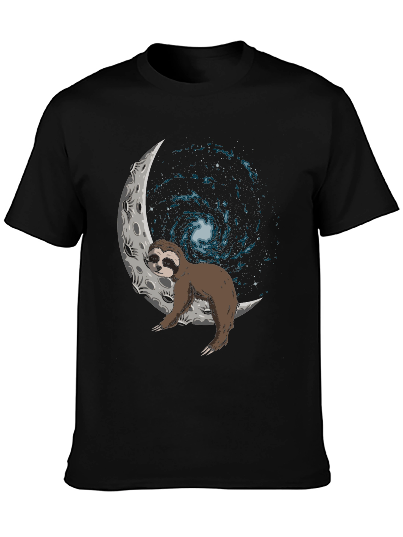 Sloth on Moon Galaxy T-Shirt