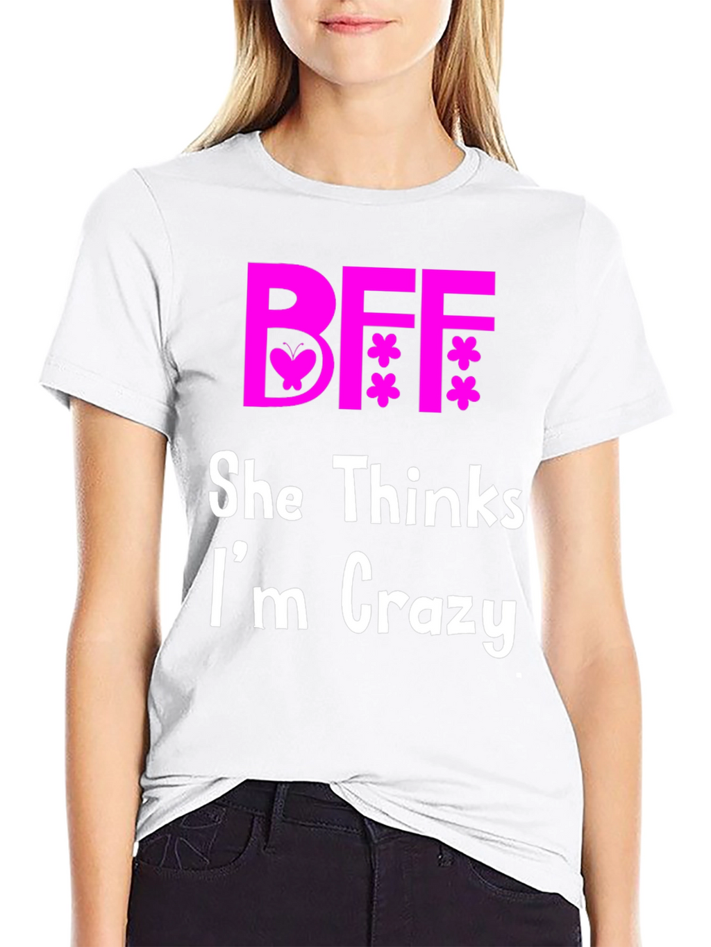 BFF Best Friends Crazy Matching T-Shirt