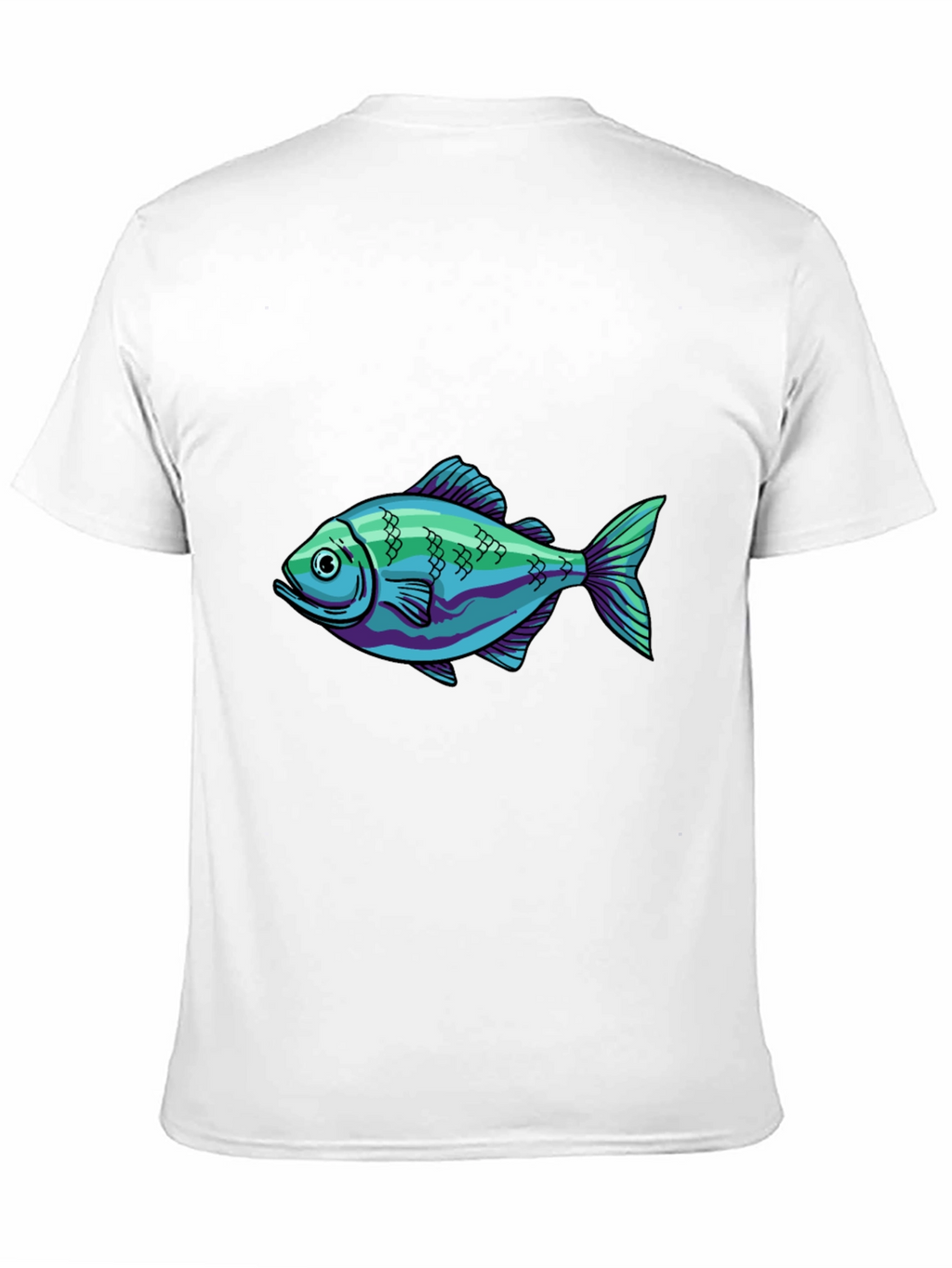 Cool Fish Graphic Black T-Shirt