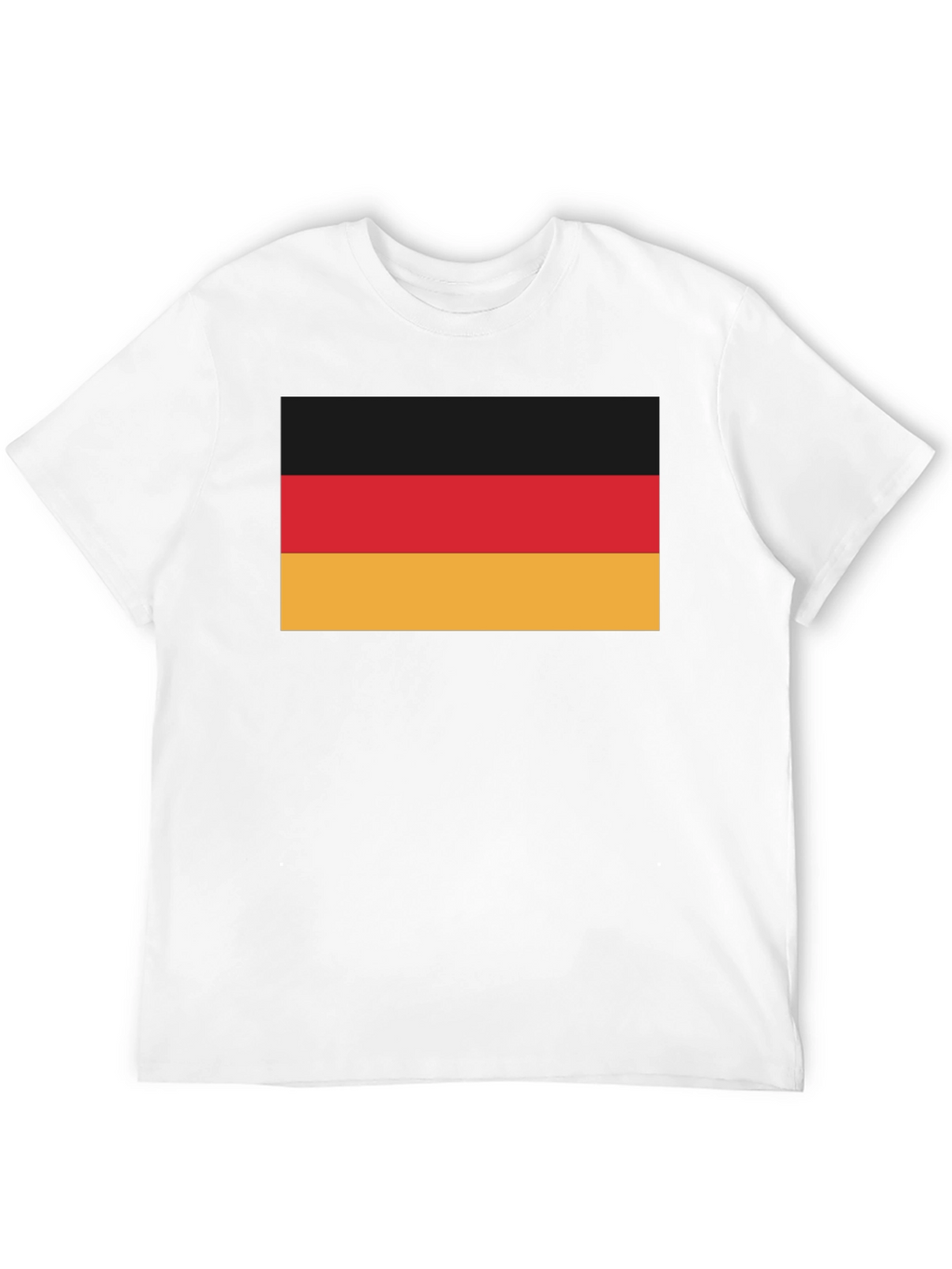 German Flag T-Shirt - Black Crew Neck Tee