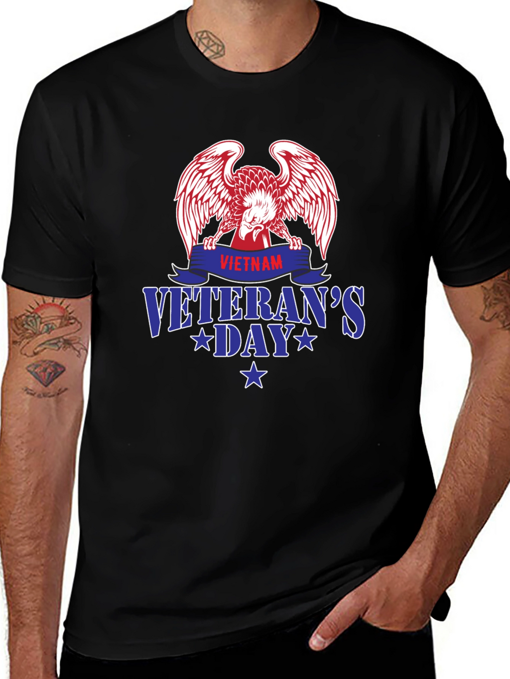 Vietnam Veterans Day Eagle Graphic Tee - Patriotic Pride