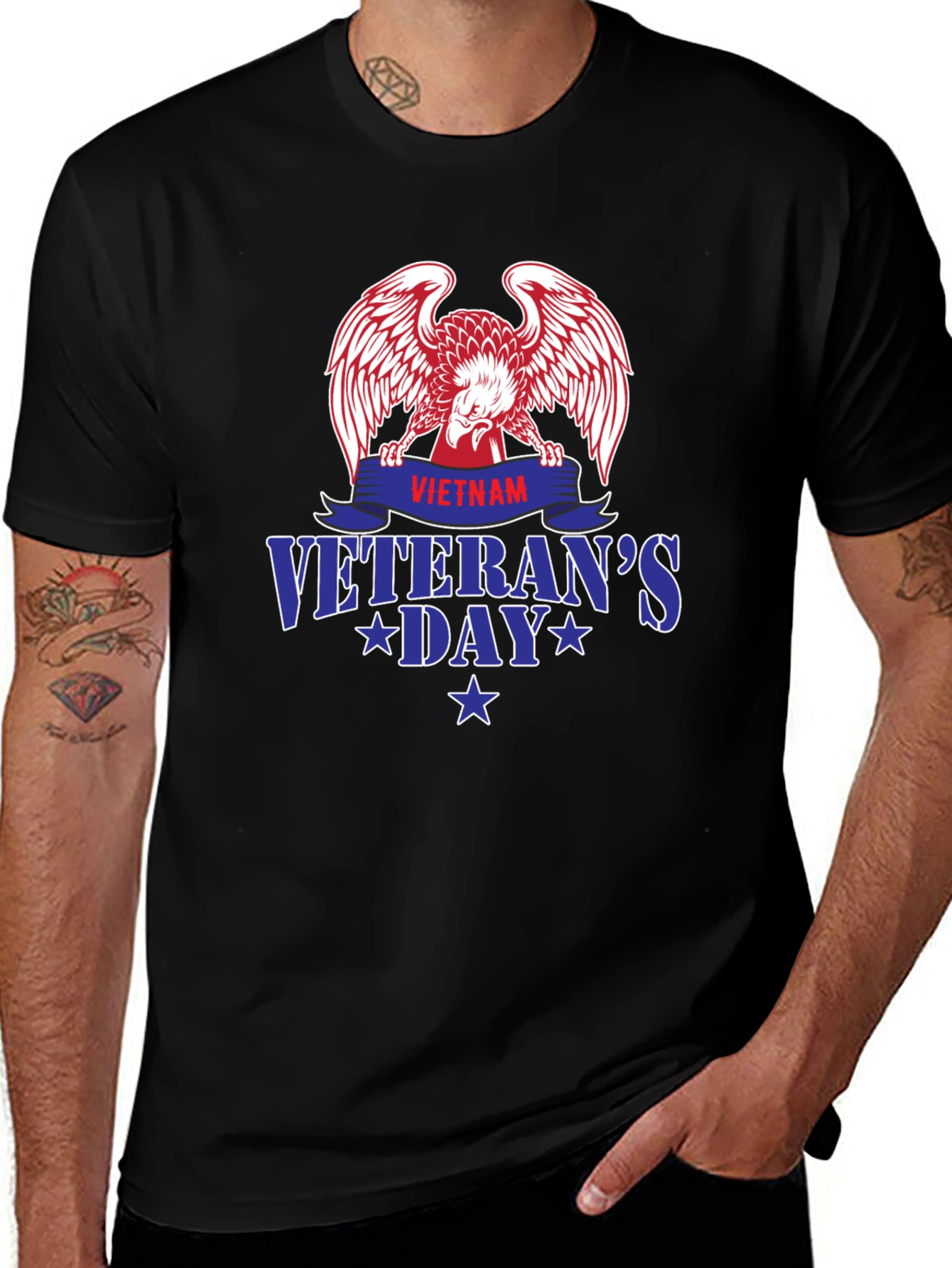 Vietnam Veterans Day Eagle Graphic Tee - Patriotic Pride