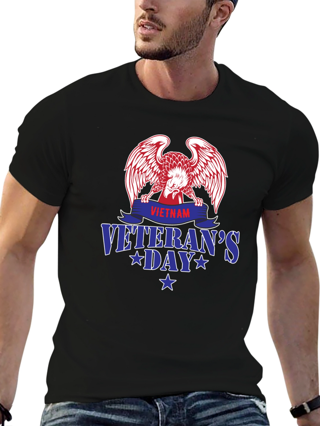 Vietnam Veterans Day Eagle Graphic Tee - Patriotic Pride