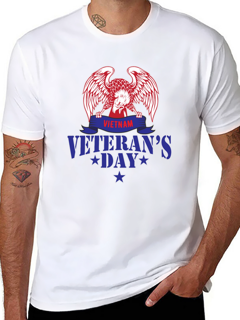 Vietnam Veterans Day Eagle Graphic Tee - Patriotic Pride