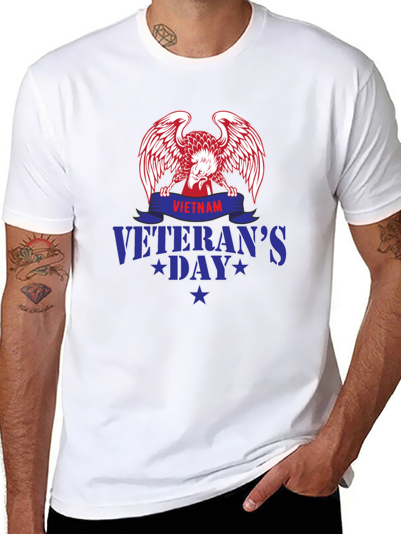 Vietnam Veterans Day Eagle Graphic Tee - Patriotic Pride