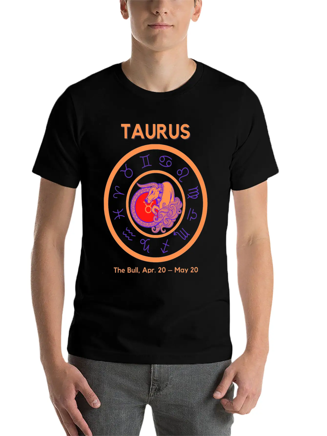 Zodiac Sign - TAURUS Classic Cotton Tee – Unisex Comfort For Any Season