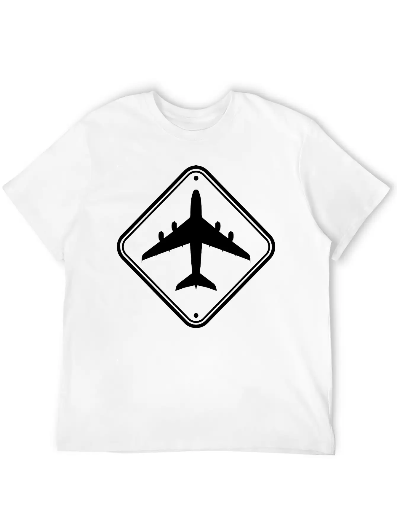 Zone Sign Airplane Breathable Graphic T-Shirt – Perfect For Casual Days