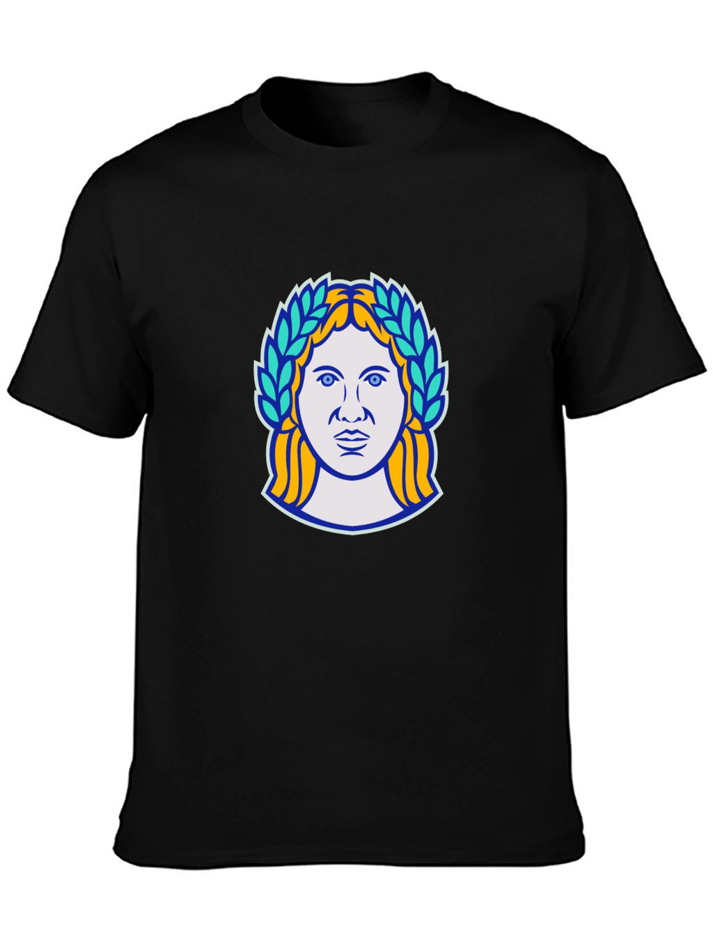 Ancient Goddess Graphic Black T-Shirt