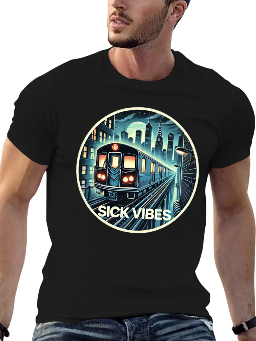 Sick Vibes City Subway T-Shirt