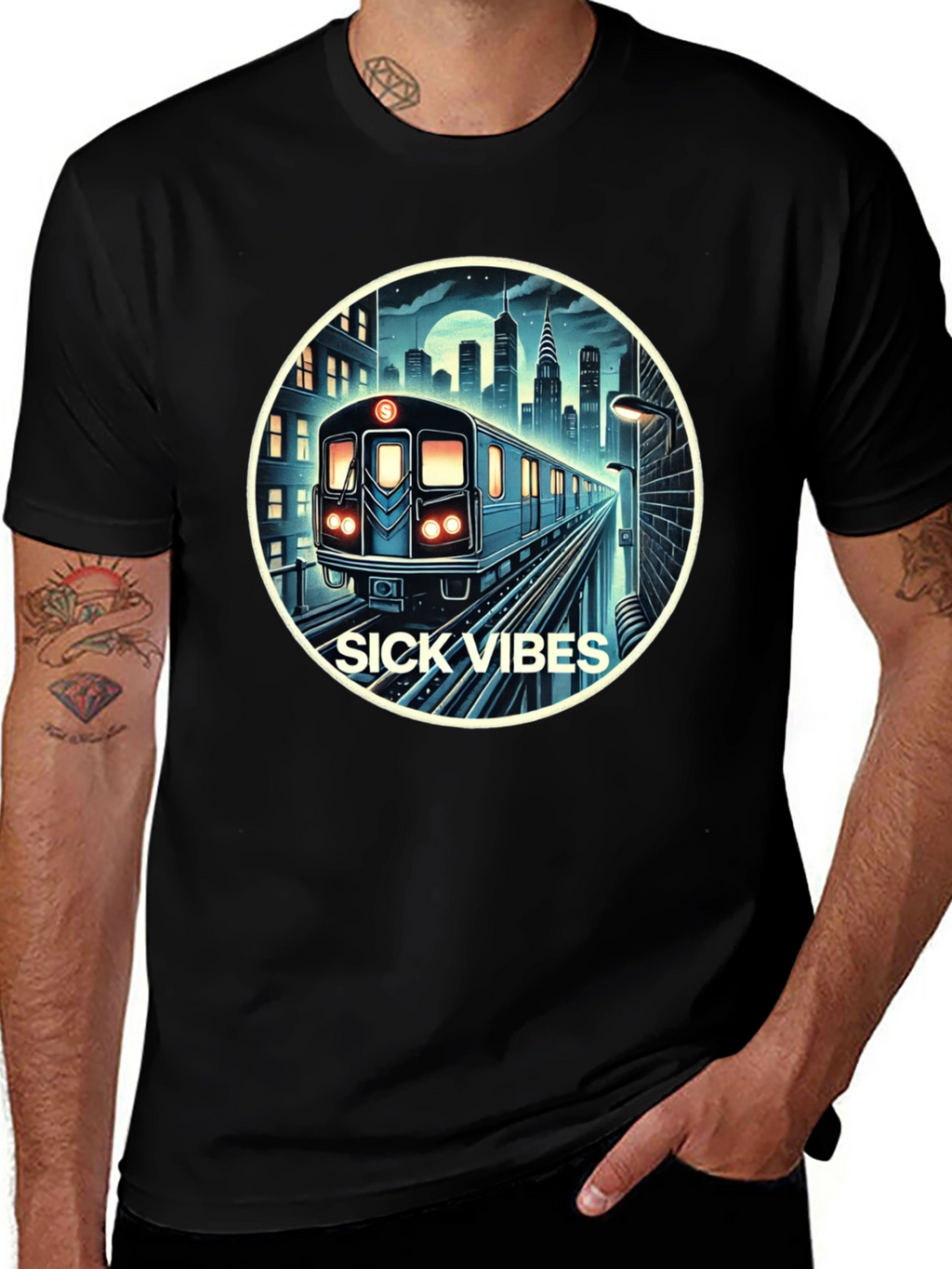 Sick Vibes City Subway T-Shirt