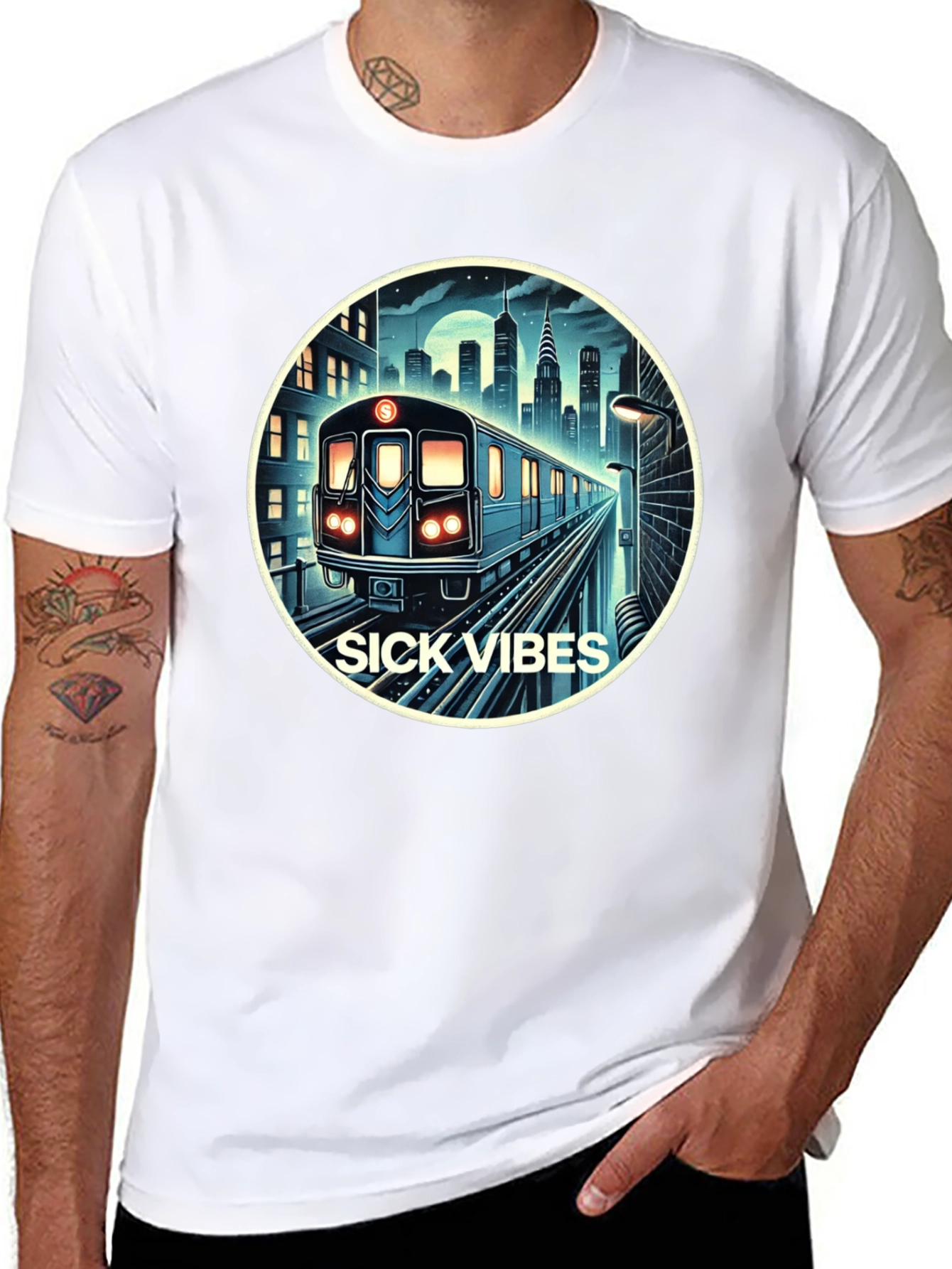 Sick Vibes City Subway T-Shirt