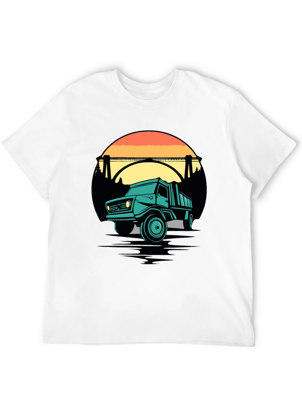 Retro Truck Graphic Tee - Black